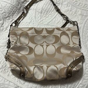 Coach Tan Signature Shoulder Bag